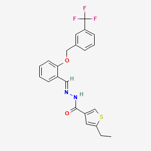 5-ethyl-N'-(2-{[3-(trifluoromethyl)benzyl]oxy}benzylidene)-3-thiophenecarbohydrazide