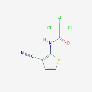 2,2,2-trichloro-N-(3-cyano-2-thienyl)acetamide