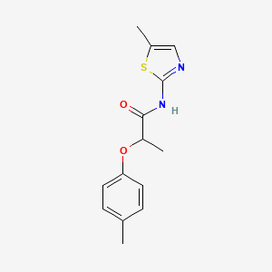 N-(5-METHYL-1,3-THIAZOL-2-YL)-2-(4-METHYLPHENOXY)PROPANAMIDE