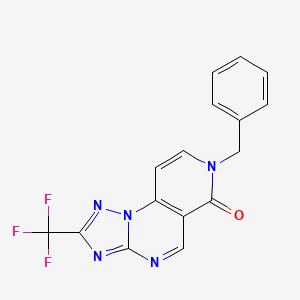 7-benzyl-2-(trifluoromethyl)pyrido[3,4-e][1,2,4]triazolo[1,5-a]pyrimidin-6(7H)-one