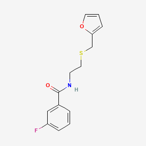 3-fluoro-N-{2-[(2-furylmethyl)thio]ethyl}benzamide