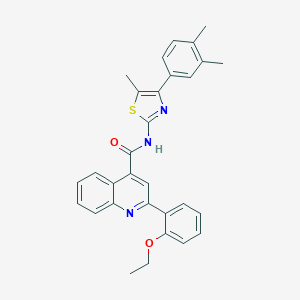 N-[4-(3,4-dimethylphenyl)-5-methyl-1,3-thiazol-2-yl]-2-(2-ethoxyphenyl)quinoline-4-carboxamide