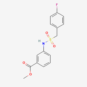 METHYL 3-[(4-FLUOROPHENYL)METHANESULFONAMIDO]BENZOATE