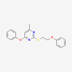 4-methyl-6-phenoxy-2-[(2-phenoxyethyl)thio]pyrimidine