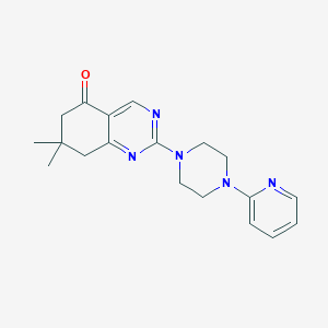 7,7-dimethyl-2-[4-(pyridin-2-yl)piperazin-1-yl]-7,8-dihydroquinazolin-5(6H)-one