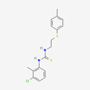 N-(3-CHLORO-2-METHYLPHENYL)-N'-{2-[(4-METHYLPHENYL)SULFANYL]ETHYL}THIOUREA