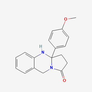 3a-(4-methoxyphenyl)-3,3a,4,9-tetrahydropyrrolo[2,1-b]quinazolin-1(2H)-one