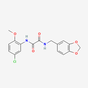 N-(1,3-benzodioxol-5-ylmethyl)-N'-(5-chloro-2-methoxyphenyl)ethanediamide