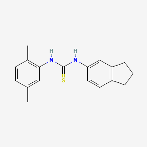 N-(2,3-dihydro-1H-inden-5-yl)-N'-(2,5-dimethylphenyl)thiourea