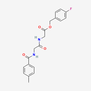 4-Fluorobenzyl 2-({2-[(4-methylbenzoyl)amino]acetyl}amino)acetate