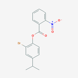 2-bromo-4-isopropylphenyl 2-nitrobenzoate