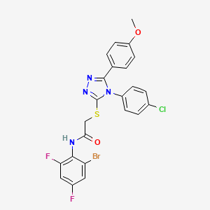 molecular formula C23H16BrClF2N4O2S B4548508 N-(2-bromo-4,6-difluorophenyl)-2-{[4-(4-chlorophenyl)-5-(4-methoxyphenyl)-4H-1,2,4-triazol-3-yl]sulfanyl}acetamide CAS No. 476484-42-1