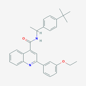 N-[1-(4-tert-butylphenyl)ethyl]-2-(3-ethoxyphenyl)quinoline-4-carboxamide