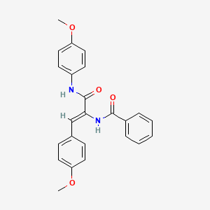 molecular formula C24H22N2O4 B4548522 N-[(Z)-3-(4-methoxyanilino)-1-(4-methoxyphenyl)-3-oxoprop-1-en-2-yl]benzamide 