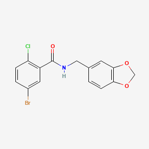 N-(1,3-benzodioxol-5-ylmethyl)-5-bromo-2-chlorobenzamide