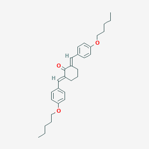 molecular formula C30H38O3 B454861 2,6-Bis[4-(pentyloxy)benzylidene]cyclohexanone 