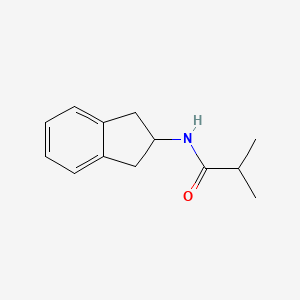 molecular formula C13H17NO B4548643 N-(2,3-dihydro-1H-inden-2-yl)-2-methylpropanamide 