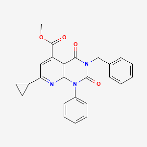 METHYL 3-BENZYL-7-CYCLOPROPYL-2,4-DIOXO-1-PHENYL-1H,2H,3H,4H-PYRIDO[2,3-D]PYRIMIDINE-5-CARBOXYLATE