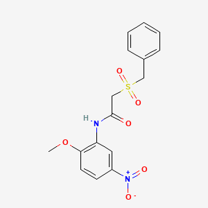 2-(benzylsulfonyl)-N-(2-methoxy-5-nitrophenyl)acetamide