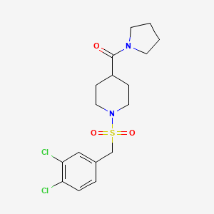 1-[(3,4-dichlorobenzyl)sulfonyl]-4-(1-pyrrolidinylcarbonyl)piperidine