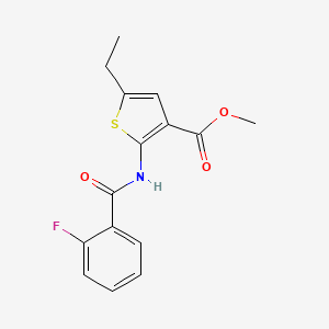 methyl 5-ethyl-2-[(2-fluorobenzoyl)amino]-3-thiophenecarboxylate