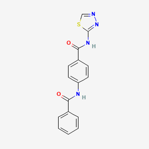 4-[(phenylcarbonyl)amino]-N-(1,3,4-thiadiazol-2-yl)benzamide