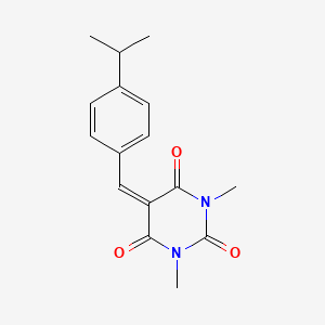 1,3-DIMETHYL-5-{[4-(PROPAN-2-YL)PHENYL]METHYLIDENE}-1,3-DIAZINANE-2,4,6-TRIONE