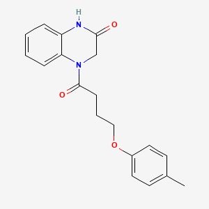 4-[4-(4-methylphenoxy)butanoyl]-3,4-dihydro-2(1H)-quinoxalinone