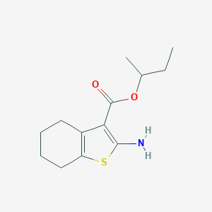 molecular formula C13H19NO2S B454878 Sec-butyl 2-amino-4,5,6,7-tetrahydro-1-benzothiophene-3-carboxylate CAS No. 438220-75-8