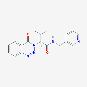 3-methyl-2-(4-oxo-1,2,3-benzotriazin-3(4H)-yl)-N-(3-pyridinylmethyl)butanamide