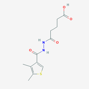 5-{2-[(4,5-dimethyl-3-thienyl)carbonyl]hydrazino}-5-oxopentanoic acid