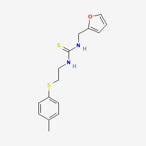 N-(2-FURYLMETHYL)-N'-{2-[(4-METHYLPHENYL)SULFANYL]ETHYL}THIOUREA