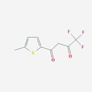 molecular formula C9H7F3O2S B454884 4,4,4-Trifluoro-1-(5-methylthiophen-2-yl)butane-1,3-dione CAS No. 326-72-7