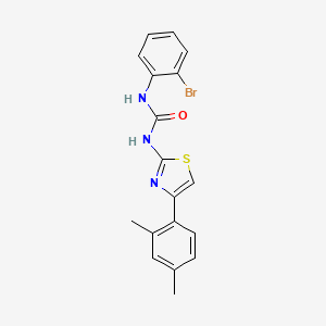 molecular formula C18H16BrN3OS B4548867 N-(2-bromophenyl)-N'-[4-(2,4-dimethylphenyl)-1,3-thiazol-2-yl]urea 