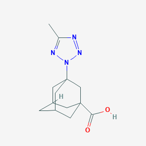 molecular formula C13H18N4O2 B454889 3-(5-Methyl-tetrazol-2-yl)-adamantane-1-carboxylic acid CAS No. 438221-00-2