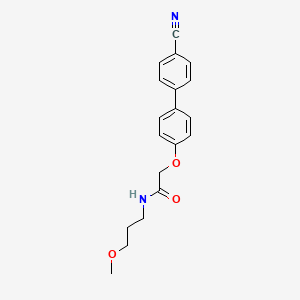 molecular formula C19H20N2O3 B4548898 2-[(4'-cyano-4-biphenylyl)oxy]-N-(3-methoxypropyl)acetamide 