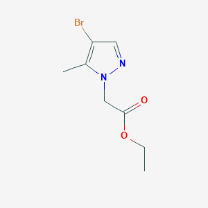 molecular formula C8H11BrN2O2 B454897 乙酸（4-溴-5-甲基-1H-吡唑-1-基）酯 CAS No. 512809-13-1