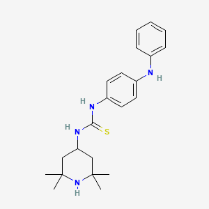 molecular formula C22H30N4S B4549003 1-[4-(Phenylamino)phenyl]-3-(2,2,6,6-tetramethylpiperidin-4-yl)thiourea 