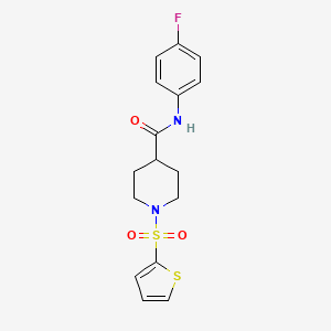 N-(4-fluorophenyl)-1-(thiophene-2-sulfonyl)piperidine-4-carboxamide