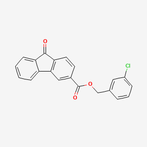 3-chlorobenzyl 9-oxo-9H-fluorene-3-carboxylate