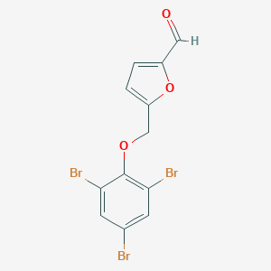 molecular formula C12H7Br3O3 B454906 5-[(2,4,6-Tribromophenoxy)methyl]furan-2-carbaldehyde CAS No. 438221-12-6