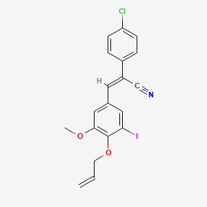 3-[4-(allyloxy)-3-iodo-5-methoxyphenyl]-2-(4-chlorophenyl)acrylonitrile