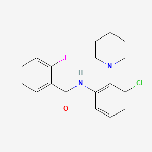 N-[3-chloro-2-(piperidin-1-yl)phenyl]-2-iodobenzamide