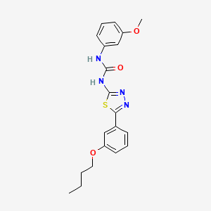 1-[5-(3-Butoxyphenyl)-1,3,4-thiadiazol-2-yl]-3-(3-methoxyphenyl)urea