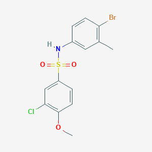 N-(4-bromo-3-methylphenyl)-3-chloro-4-methoxybenzenesulfonamide