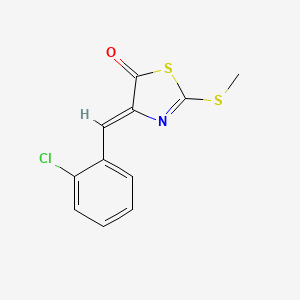 4-(2-chlorobenzylidene)-2-(methylthio)-1,3-thiazol-5(4H)-one