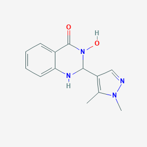 2-(1,5-dimethyl-1H-pyrazol-4-yl)-3-hydroxy-2,3-dihydroquinazolin-4(1H)-one