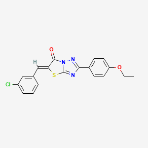 5-(3-chlorobenzylidene)-2-(4-ethoxyphenyl)[1,3]thiazolo[3,2-b][1,2,4]triazol-6(5H)-one