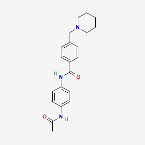 N-[4-(acetylamino)phenyl]-4-(1-piperidinylmethyl)benzamide