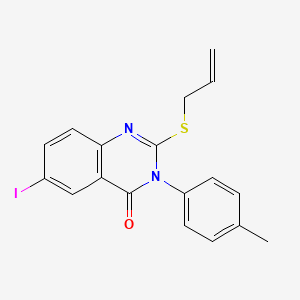 2-(allylthio)-6-iodo-3-(4-methylphenyl)-4(3H)-quinazolinone